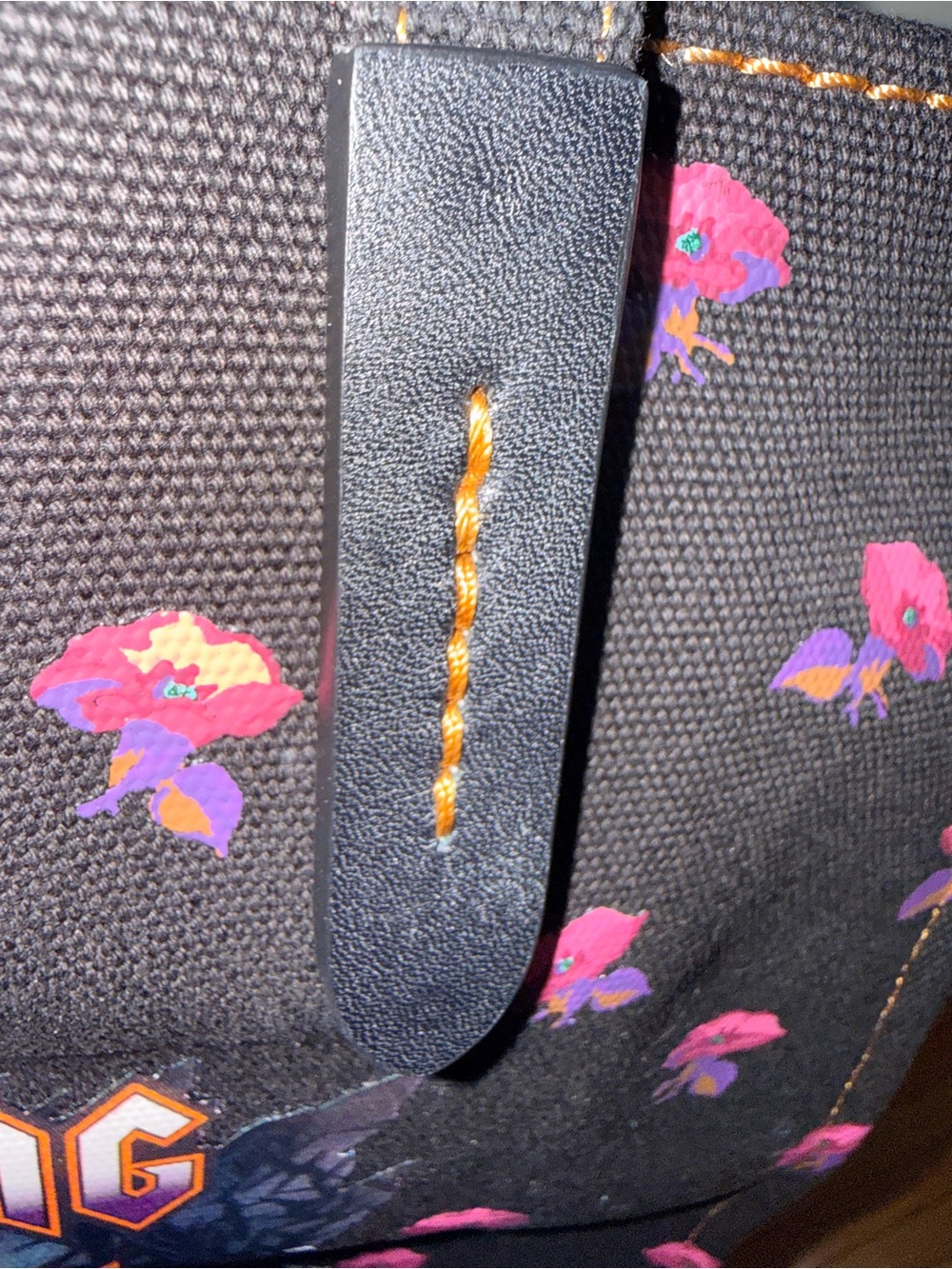 Coach Black Floral 'Sleeping Beauty' Graphic Tote with Pink Accents - Picture 6 of 7